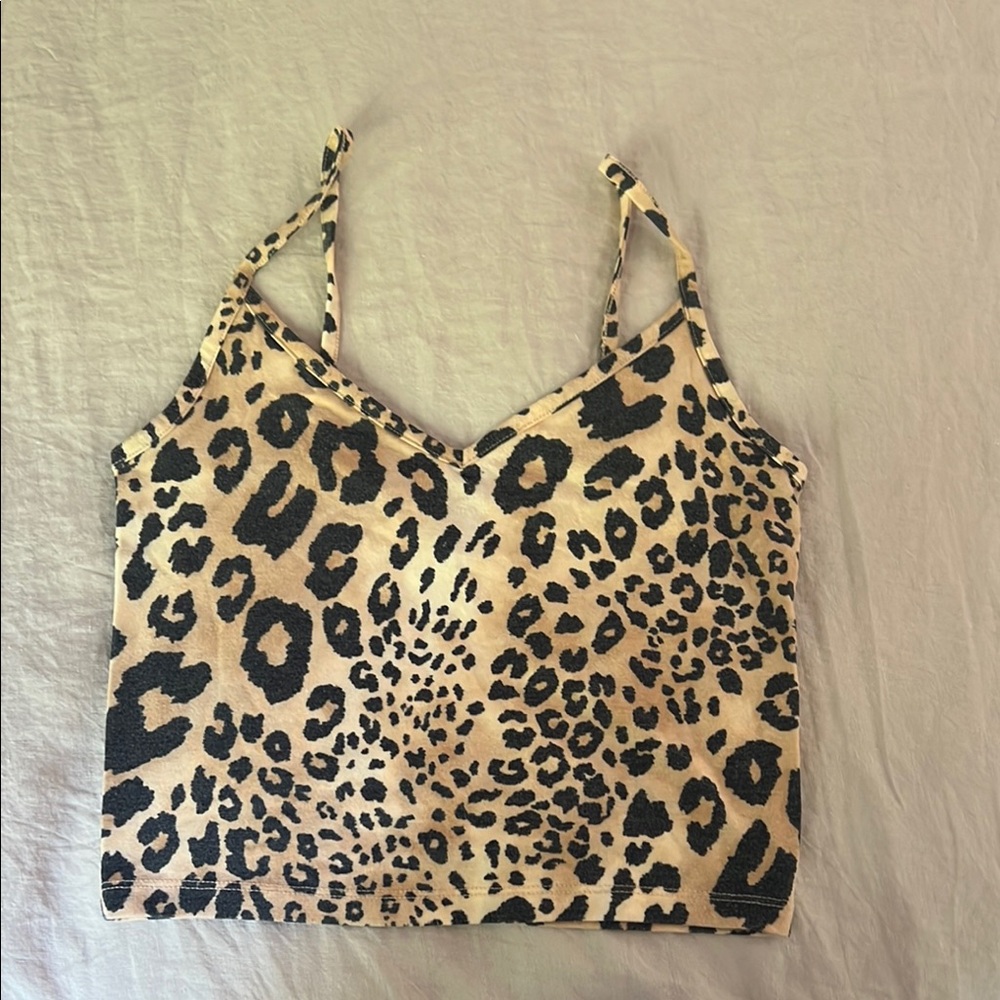 Leopard Print Women's Crop Top
